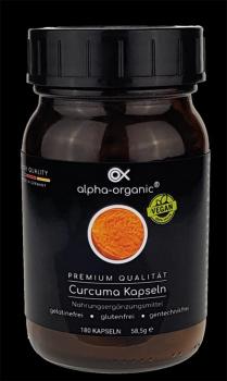 alpha-organic® Curcuma Kapseln vegan